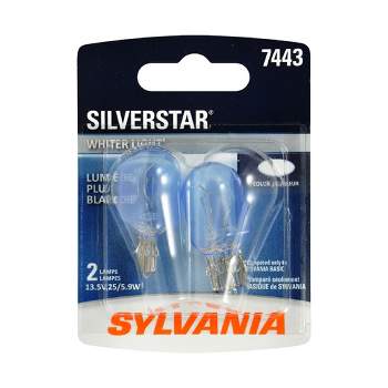 SYLVANIA 7443 SilverStar High Performance Miniature Bulb, (Contains 2 Bulbs)