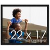 PosterPalooza | Modernist Black Picture Frame - UV Acrylic, Backing Board, Hanging Hardware Included - 2 of 4