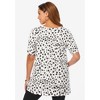 Jessica London Women's Plus Size Stretch Cotton Square Neck Tunic - 3 of 4