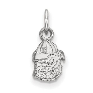 Black Bow Jewelry 14k White Gold Georgia Bulldogs NCAA Extra Small Pendant - 1 of 3