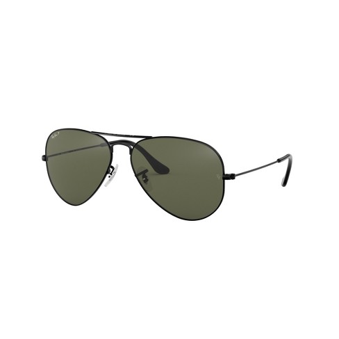 Ray-ban Aviator Rb3025 55mm Gender Neutral Pilot Sunglasses Polarized Green  Classic G-15 Lens : Target
