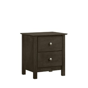 New Classic Furniture,Zodiac 2 Drawer Nightstand-Gray - 1 of 4