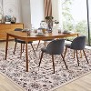 Ultra-Thin Floral Area Rug - Stain Resistant Non-Slip Large Carpet for Living Room, Dining Room Home Office - 2 of 4