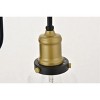 Elegant Lighting Felicity 1 light brass and black Wall Sconce - 3 of 4