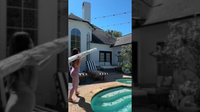 Aqua and Light Gray Reversible Diamond Synthetic Area Rug