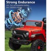 2 Seater Ride on Truck, 24V Battery Powered Electric Vehicle w/Remote Control, LED Lights, Story, Suspension System, MP3, Ride on Toy for 3+ Kids - 4 of 4