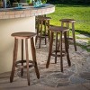 Christopher Knight Home Pike Outdoor Acacia Wood 30 Inch Backless Barstools (Set of 4) - 2 of 4