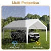 GustoWave 10x20ft Heavy Duty Carport Canopy, Waterproof Portable Shelter for Car, Truck, and Party - 2 of 4