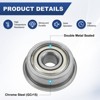 Unique Bargains Chrome Steel Durable Multipurpose Use Flanged Ball Bearing - 2 of 4