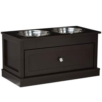 Elevated Dog Bowls with Storage