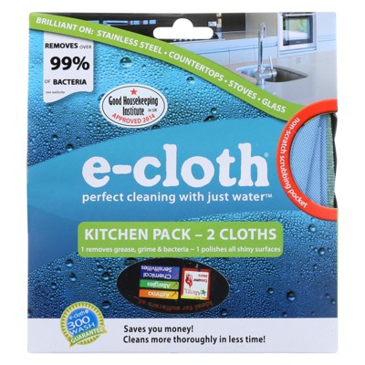 E-Cloth Kitchen Pack Microfiber Cloths, 2 Count
