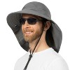 SUN CUBE Wide Brim Sun Hat with Neck Flap, UPF50+ Hiking Safari Fishing Hat for Womens, Sun Protection Beach Hat - 2 of 4
