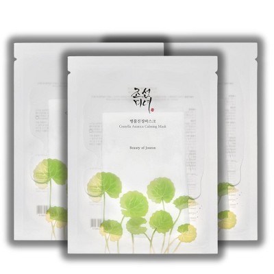 Beauty of Joseon Centella Asiatica Calming Mask | Calming, Soothing, Hydrating, Retains Moisture & Plumps, Rejuvenating - (Pack of 3 sheets)