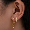 Small Gold Hoop Earrings Set for Women, 14K Gold Plated Lightweight Earrings Sets for Multiple Piercing - 4 of 4