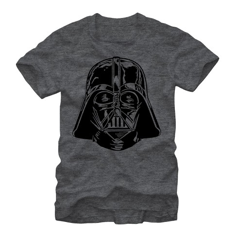 Men's Star Wars Darth Vader Helmet T-Shirt - Charcoal Heather - 3X Large