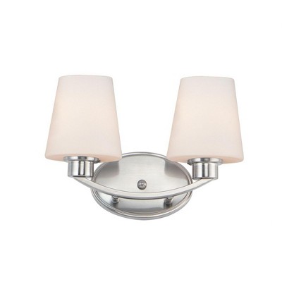 Maxim Lighting Shelter 2 - Light Vanity in  Satin Nickel