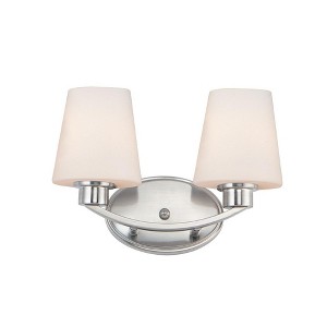 Maxim Lighting Shelter 2 - Light Vanity in  Satin Nickel - 1 of 3