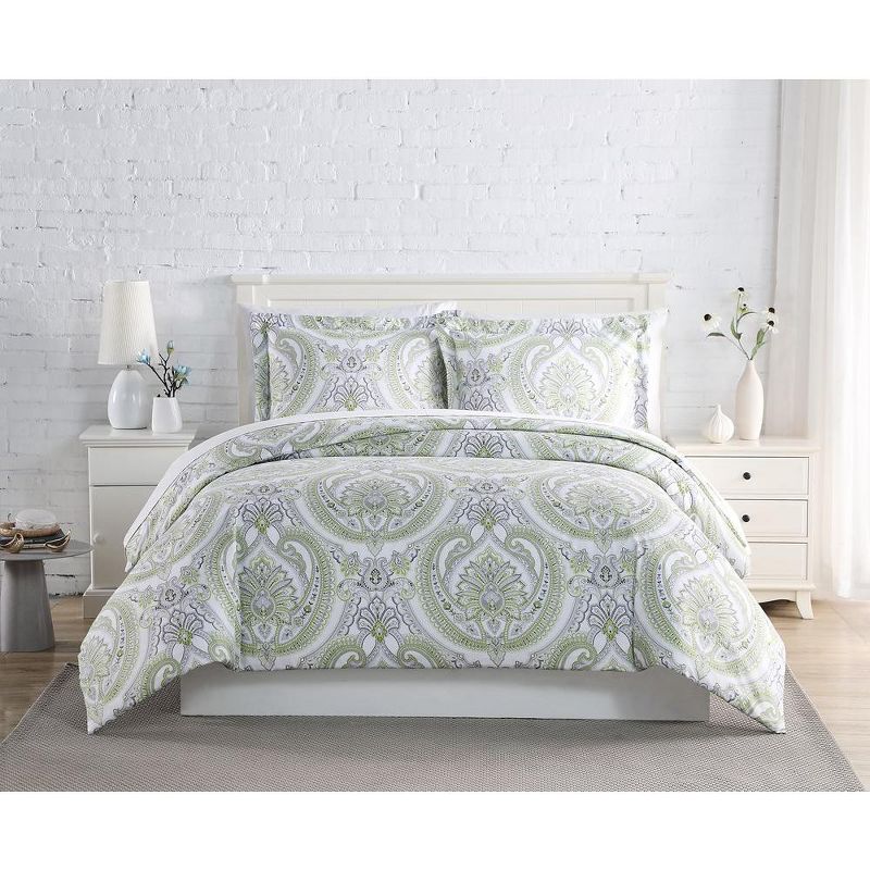 Southshore Fine Living Pure Melody Paisley Oversized ultra-soft Duvet Cover Set with shams, 3 of 7