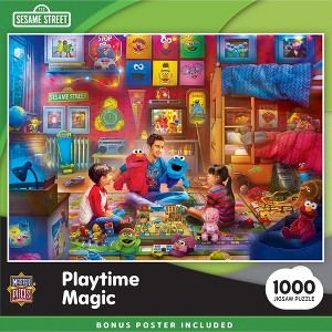 MasterPieces Sesame Street Playtime 1000 Piece Jigsaw Puzzle for Adults - Nostalgic Family Fun - 1 of 4