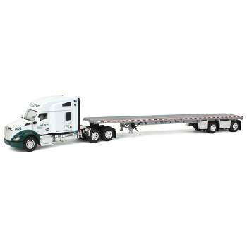First Gear DCP 1/64 Kenworth T680 with Spread-Axle Flatbed Trailer, Evergreen Industries 60-1689