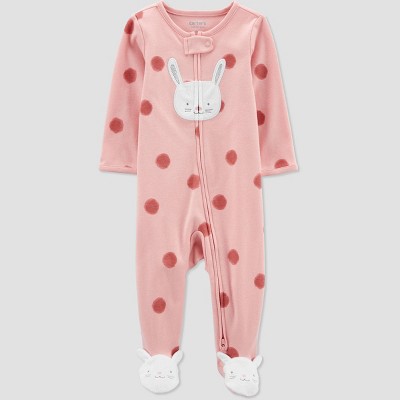 Image of Carter's Just One You®️ Baby Dot Bunny Sleep N' Play - Pink 3M
