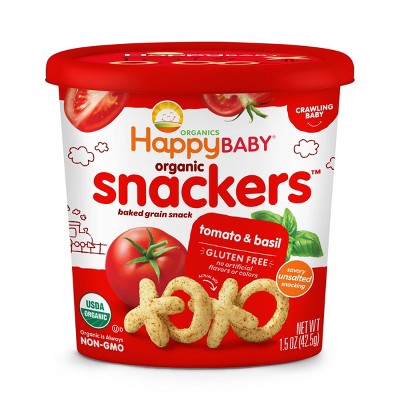 HappyBaby Tomato Basil Baby Snacks - 1.5oz