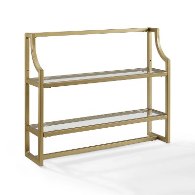 Aimee Wall Shelf Gold - Crosley