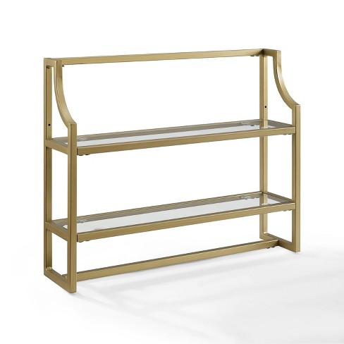 Adela Wood/metal Decorative Wall Shelf - Kate & Laurel All Things Decor :  Target