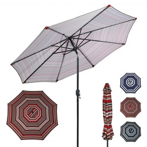 Sunnydaze Outdoor Aluminum Patio Umbrella, Tilt, and Crank - 9' - 1 of 4
