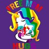 Adult Design By Humans Free Mom Hugs Unicorn Pride By Avocato Racerback Tank Top - 2 of 2