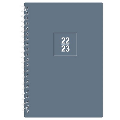 2022-23 Academic Planner Weekly/Monthly 5"x8" Solid Blue - Blue Sky