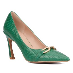 New York & Company Women's Katerina- Lizard Embossed Pump Heels - 1 of 4