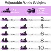 Adjustable Ankle Weights for Women and Men：1 Pair 1 2 3 4 6 7 8 10 - 3 of 4