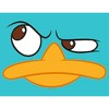 Girl's Phineas & Ferb Phineas and Ferb Perry the Platypus Face T-Shirt - 2 of 4