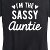 Women's - Instant Message - I'm the Sassy Auntie Short Sleeve Graphic T-Shirt - 2 of 4