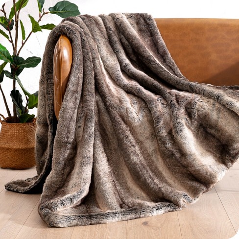 Faux Shearling Fleece Blanket By Bare Home : Target