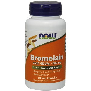 Bromelain 2,400 GDU - 500mg by Now Foods  -  60 VegCap - 1 of 2