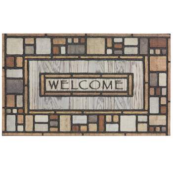 1'6"x2'6" 'Welcome' Drifted Nature Doorscapes Mat - Mohawk