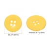 Unique Bargains Resin Craft DIY Round Flat 4-Hole Replacement Sewing Buttons 10 Pcs - 2 of 4