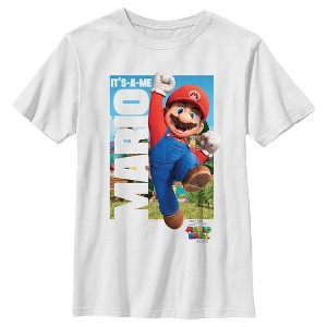 Boy's The Super Mario Bros. Movie Mario It's-A-Me Poster T-Shirt - 1 of 4