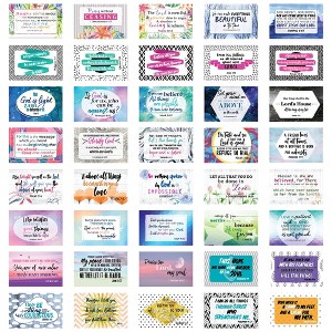 Best Paper Greetings 40 Pack Bible Verse Cards for Prayer, Sunday School, Inspirational Christian Gifts for Women, 3 x 2 In - 1 of 4