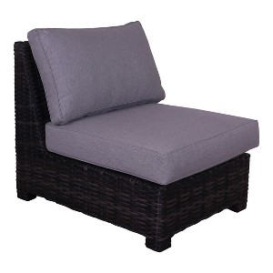 Courtyard Casual St Lucia Optional: Armless Middle Chair   Grade A Vietnam Olefin - 1 of 4