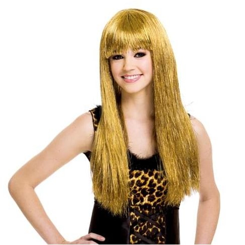 Paper Magic Group Glitzy Glam Gold Blonde Adult Costume Wig One Size :  Target
