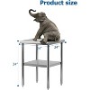 Stainless Steel Table, Heavy-Duty Metal Commercial Prep Table with Open Storage Racks for Restaurant Kitchens, Home, Hotels, Food Preparation - 3 of 4