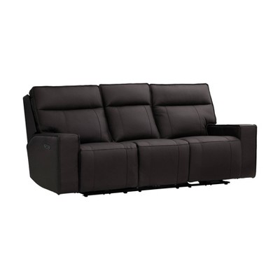 Layton Leather Power Sofa with Power Headrest - Abbyson Living