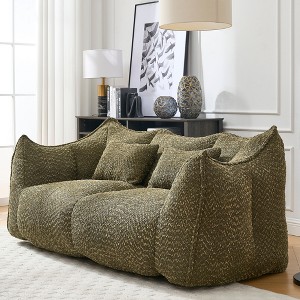 NicBex Memory Foam Bean Bag Sofa with Ultra Plush & Tufted, Cozy Chair Single/2 Seat Sofa for Dorm, Apartment or Living Room - 1 of 4