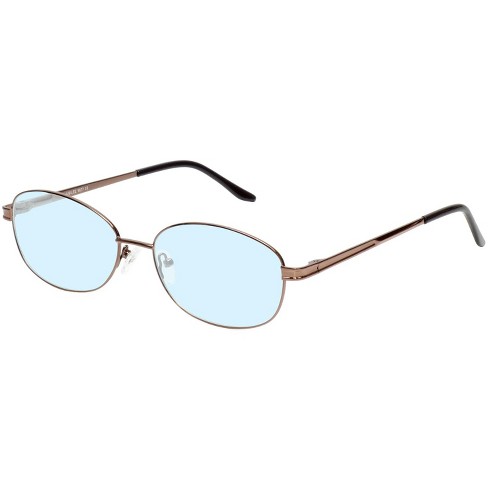 Jubilee Big Tall J5877 Men Blue Light Designer Eyeglasses Oval Coffee Brown 59mm 2.00 Custom Lens Non Refundable