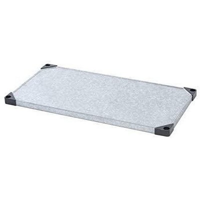 Quantum Storage Systems Shelf, Solid, 42"W X 21"D, 300 - 600 Lb. Capacity, Double Hemmed Perimeter With Marine Edge, 18 Gauge, Galvanized Steel, Nsf