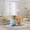 Washable Vintage Boho Rug for Living Room, Office, Dining, Kids Room, Low Pile, Non-Slip, Durable for High Traffic Areas - 2 of 4