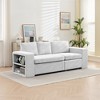HYLEORY Convertible L Shaped Couch Sofa Bed with Pull Out Bed, Sleeper Sofa with Reversible Chaise for Living Room, Apartment, Bedroom, Office - 4 of 4